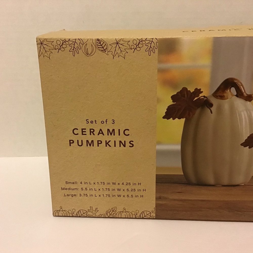 Ceramic Pumpkins Set - Picture 5 of 7